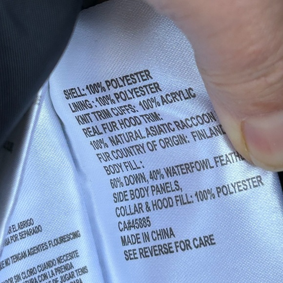 Michael Kors Navy Down Parka, size Small - Picture 12 of 13